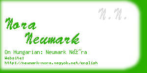 nora neumark business card